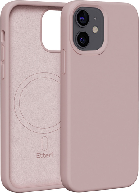 Панель Etteri Silicone Mag do Apple iPhone 12 / 12 Pro 6.1 Light pink (GSM185988) - зображення 1