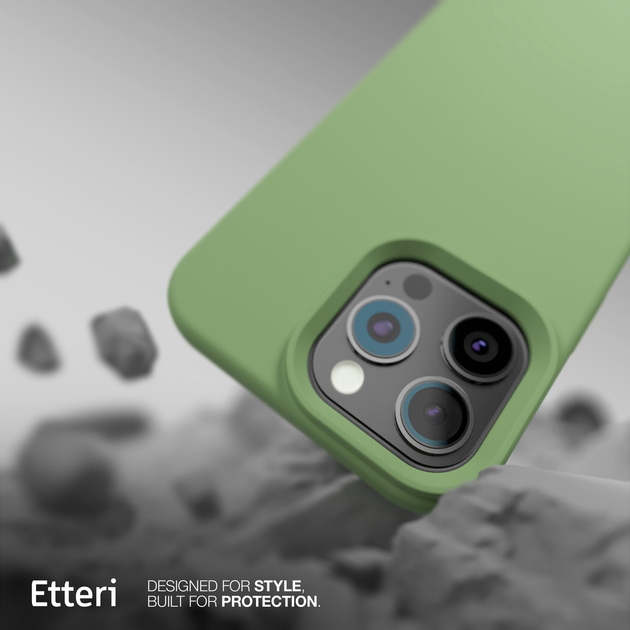 Панель Etteri Silicone Mag do Apple iPhone 12 / 12 Pro 6.1 Light green (GSM186008) - зображення 8