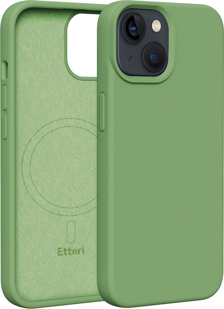 Панель Etteri Silicone Mag do Apple iPhone 14 6.1 Light green (GSM185971) - зображення 1