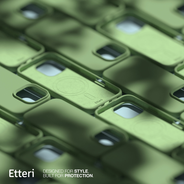 Etui plecki Etteri Silicone Mag do Apple iPhone 15 6.1 Light green (GSM185972) - obraz 9
