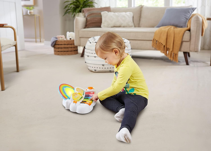 Zabawka muzyczna VTech Rainbow lights piano język angielski (3417766124036) - obraz 2
