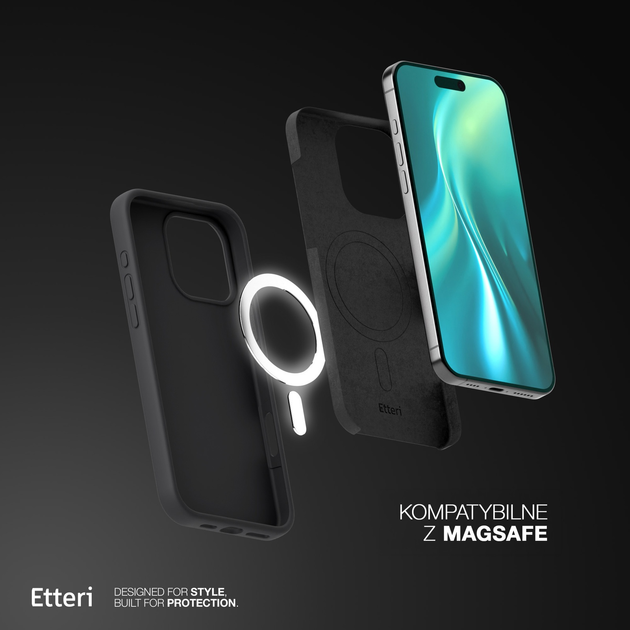 Панель Etteri Silicone Mag do Apple iPhone 15 Pro 6.1 Black (GSM185954) - зображення 6
