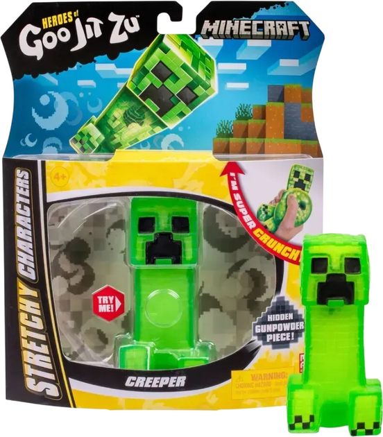 Figurka rozciągliwa GooJitZu Minecraft Creeper (124561) (630996429594) - obraz 1