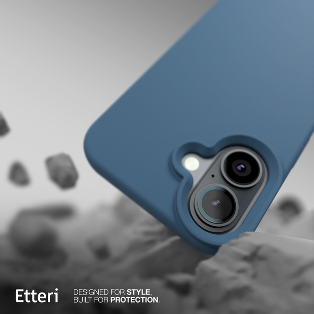 Панель Etteri Silicone Mag do Apple iPhone 16 6.1 Dark blue (GSM185966) - зображення 8