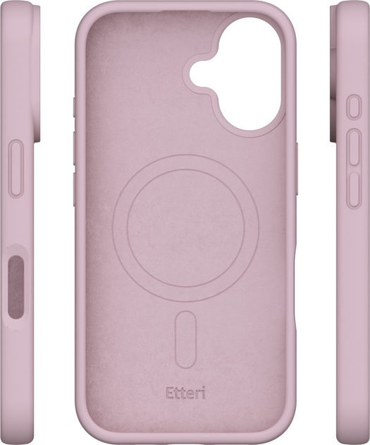 Панель Etteri Silicone Mag do Apple iPhone 16 6.1 Light pink (GSM185994) - зображення 4