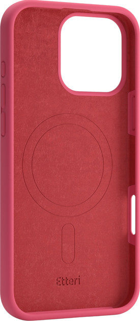 Etui plecki Etteri Silicone Mag do Apple iPhone 16 Pro 6.3 Raspberry (GSM186005) - obraz 2