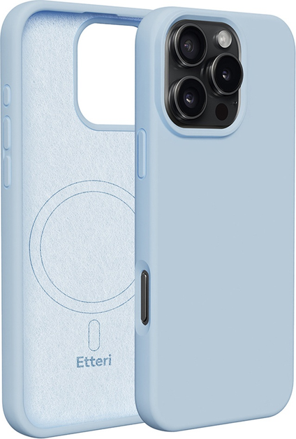 Etui plecki Etteri Silicone Mag do Apple iPhone 16 Pro Max 6.9 Light blue (GSM185987) - obraz 1