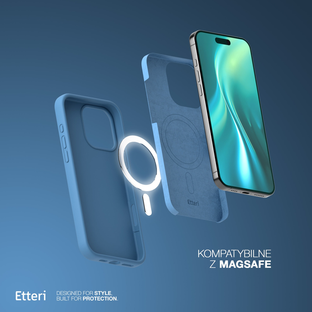 Etui plecki Etteri Silicone Mag do Apple iPhone 16 Pro Max 6.9 Dark blue (GSM185969) - obraz 6