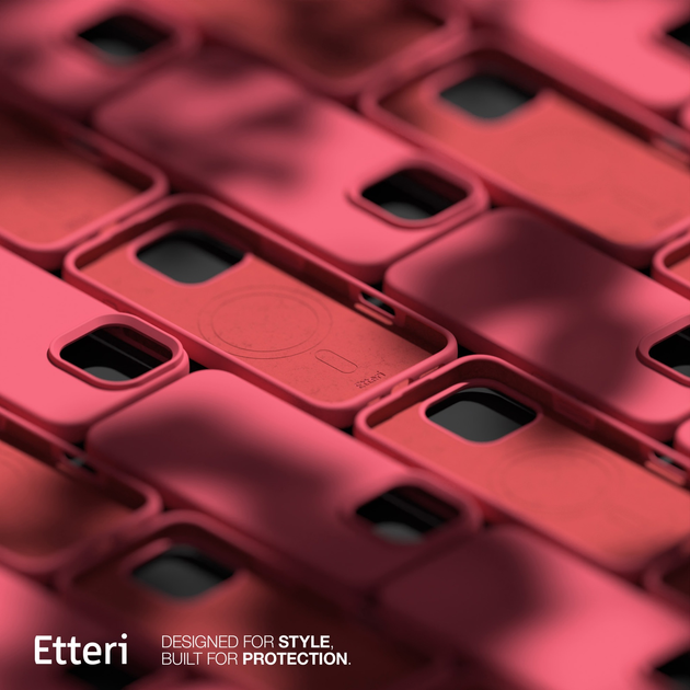 Etui plecki Etteri Silicone Mag do Apple iPhone 16 Pro 6.3 Raspberry (GSM186005) - obraz 9