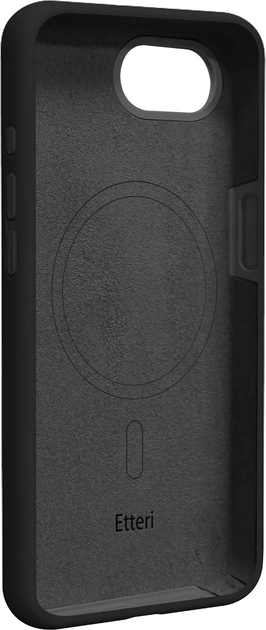 Etui plecki Etteri Silicone Mag do Apple iPhone 16e Black (GSM192080) - obraz 3