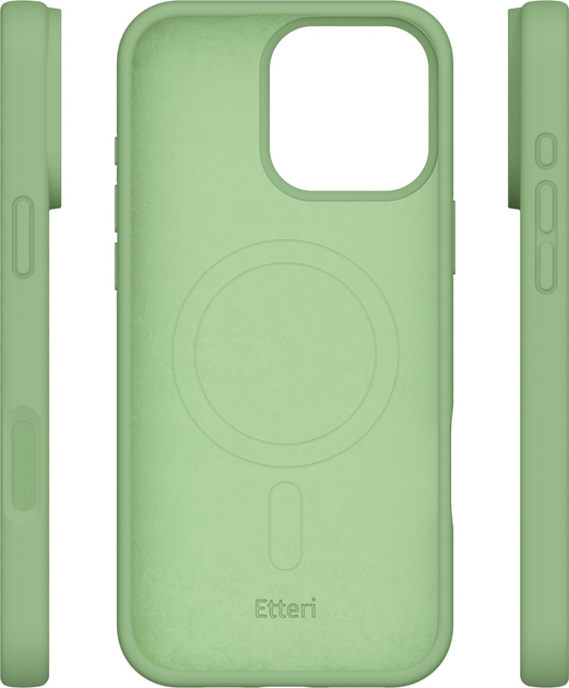 Etui plecki Etteri Silicone Mag do Apple iPhone 16 Pro Max 6.9 Light green (GSM185978) - obraz 4