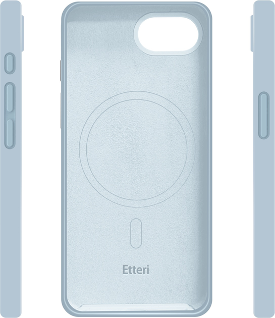 Панель Etteri Silicone Mag do Apple iPhone 16e Light blue (GSM192082) - зображення 4