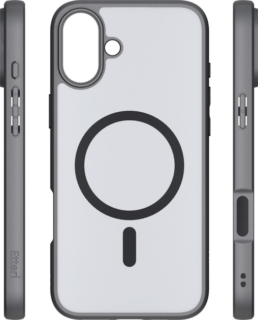 Панель Etteri Matt Mag Ring do Apple iPhone 16 Plus 6.7 Black (GSM190649) - зображення 4