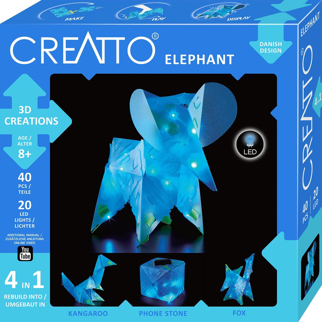 Zestaw kreatywny - puzzle Kosmos Creatto Elephant (R3461) (5700002003461) - obraz 1