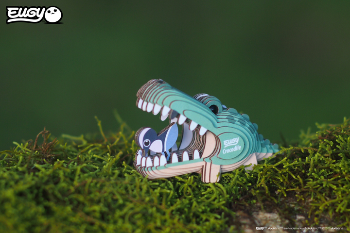 Model 3D do składania Eugy Zoo Krokodyl (9421035150279) - obraz 6