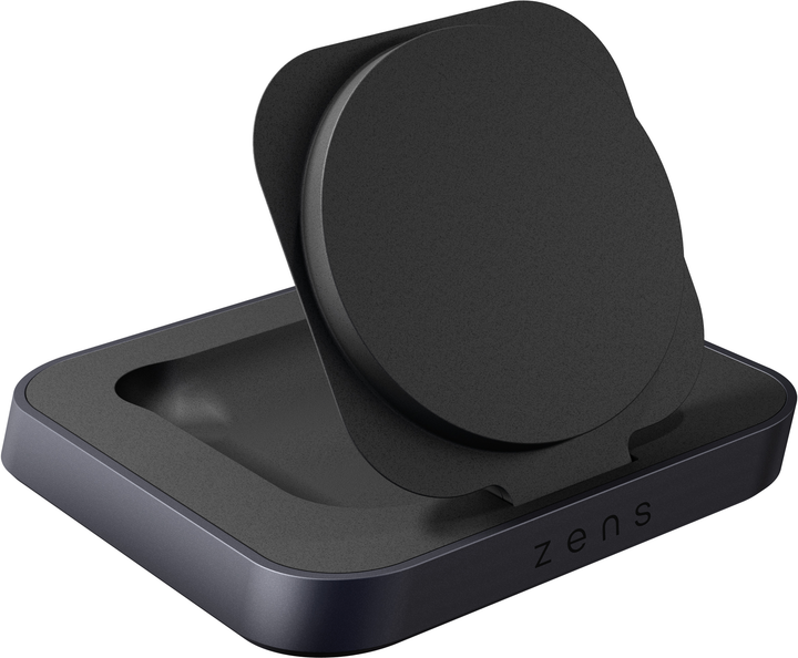 Бездротовий зарядний пристрій Zens Magnetic Nightstand Charger Black (8720618634405) - зображення 1