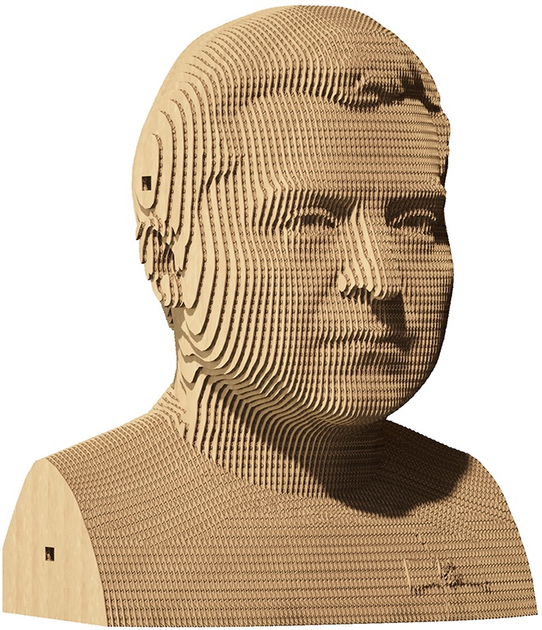 3D пазл-конструктор Cartonic 3D Puzzle Zel Зеленський Картонний (4820191132559) - зображення 6