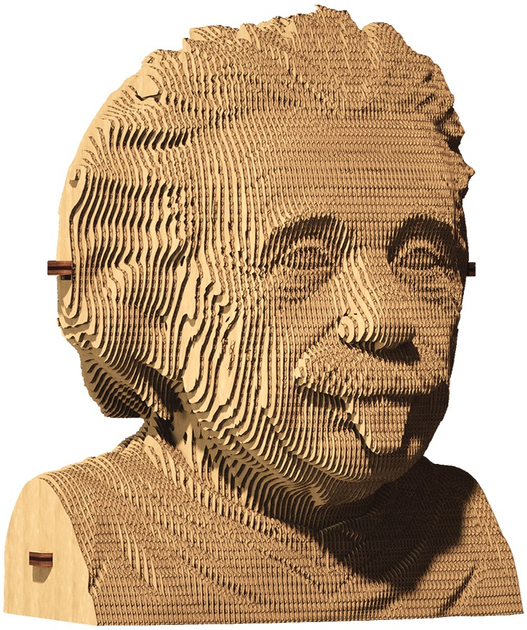 3D пазл-конструктор Cartonic 3D Puzzle Albert E Ейнштейн Картонний (4820191132610) - зображення 2