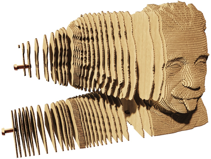 3D пазл-конструктор Cartonic 3D Puzzle Albert E Ейнштейн Картонний (4820191132610) - зображення 6