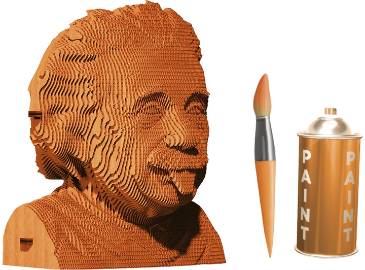 3D пазл-конструктор Cartonic 3D Puzzle Albert E Ейнштейн Картонний (4820191132610) - зображення 8