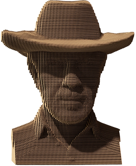 Puzzle 3D - konstruktor Cartonic 3D Puzzle Chuck Chuck Norris Kartonowy (4820191132825) - obraz 1