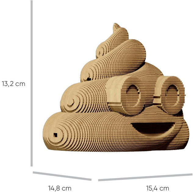 3D пазл-конструктор Cartonic 3D Puzzle Poop Какашка Картонний (4820191132863) - зображення 5