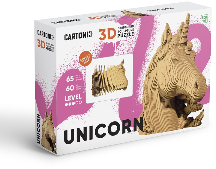 3D пазл-конструктор Cartonic 3D Puzzle Unicorn Картонний (4820191133105) - зображення 10