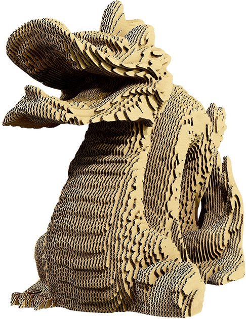 3D пазл-конструктор Cartonic 3D Puzzle Dragon Картонний (4820191133266) - зображення 2