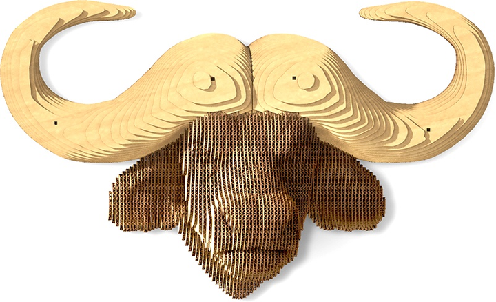 3D пазл-конструктор настінний Cartonic 3D Puzzle Buffalo Картонний (4820191133662) - зображення 6