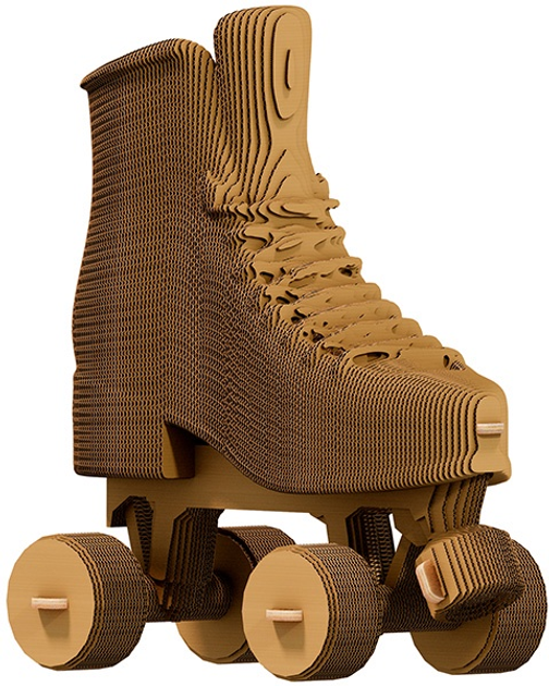 3D пазл-конструктор Cartonic 3D Puzzle Roller skates Роликові ковзани Картонний (4820191133853) - зображення 1