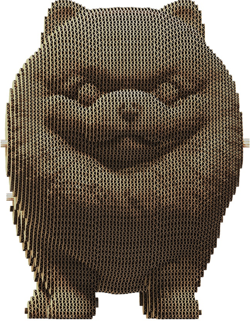 3D пазл-конструктор Cartonic 3D Puzzle Pomeranian spitz Померанський шпіц Картонний (4820191133914) - зображення 1