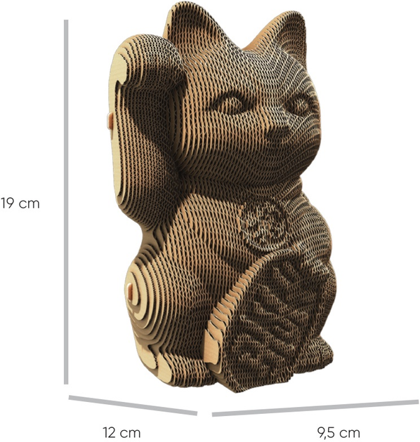 3D пазл-конструктор Cartonic 3D Puzzle Lucky cat Картонний (4820191133884) - зображення 5