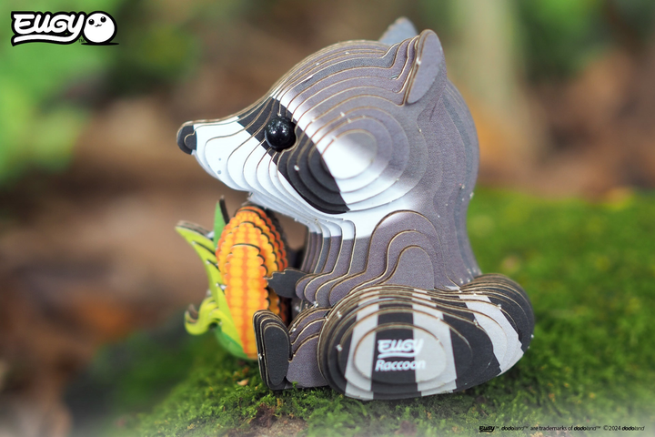 Model 3D do składania Eugy Zoo Szop pracz (9421036940244) - obraz 9