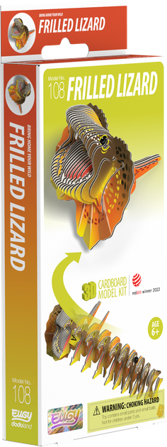 Model 3D do składania Eugy Zoo Jaszczurka pelikana (9421036940299) - obraz 8