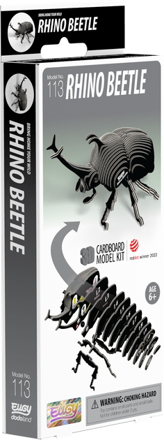 Model 3D do składania Eugy Zoo Żuk nosorożec (9421036940343) - obraz 7