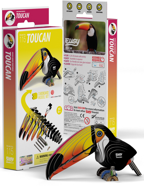 Model 3D do składania Eugy Zoo Tukan (9421036940367) - obraz 6