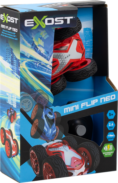 Samochód Silverlit Exost Mini Flip Neo 1:34 zdalnie sterowany 2,4 GHz Czerwony (4891813202905) - obraz 10