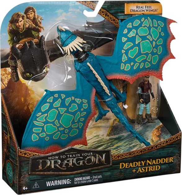 Ігровий набір Dragons з дракона Як приборкати дракона Вертлявий Верть та вершника Астрід (681147083066) - зображення 9