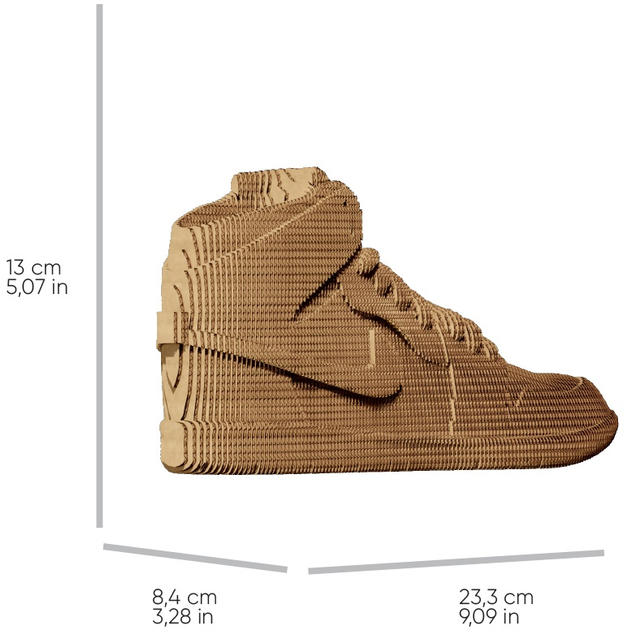 Puzzle 3D - konstruktor Cartonic 3D Puzzle Sneaker Kartonowy (4820191132788) - obraz 4