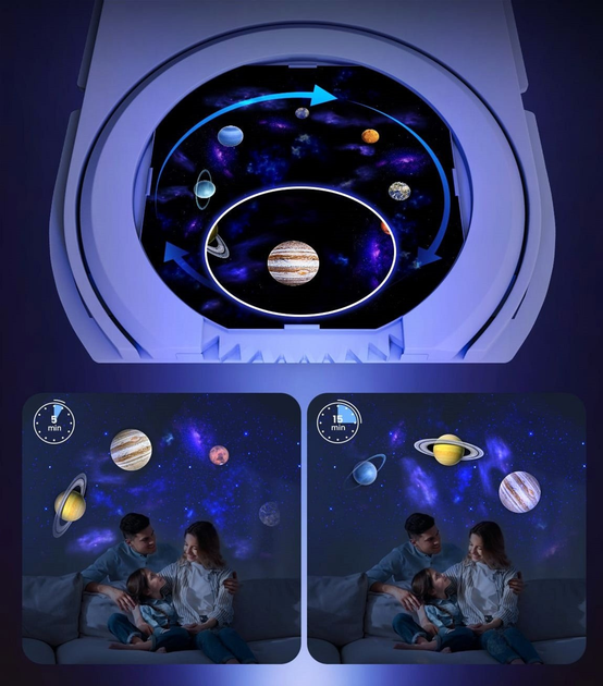 Projektor gwiazd Govee H6092 Galaxy Star Projector, RGB, WI-FI/Bluetooth Biały (6974316997702) - obraz 6