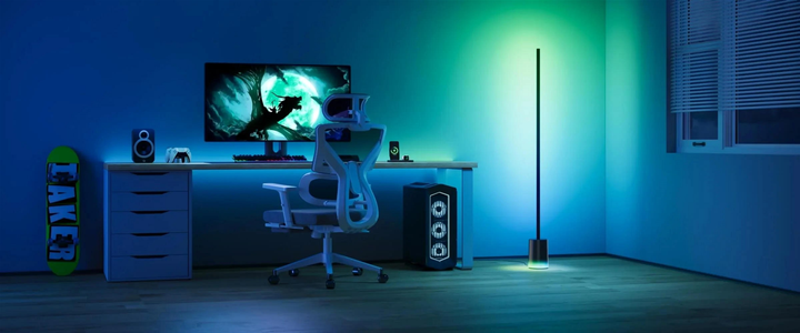 Inteligentna lampa stojąca Govee H607C Floor Lamp 2, 1725Lm, RGBICWW, WI-FI/Bluetooth Czarna (6974316999898) - obraz 4