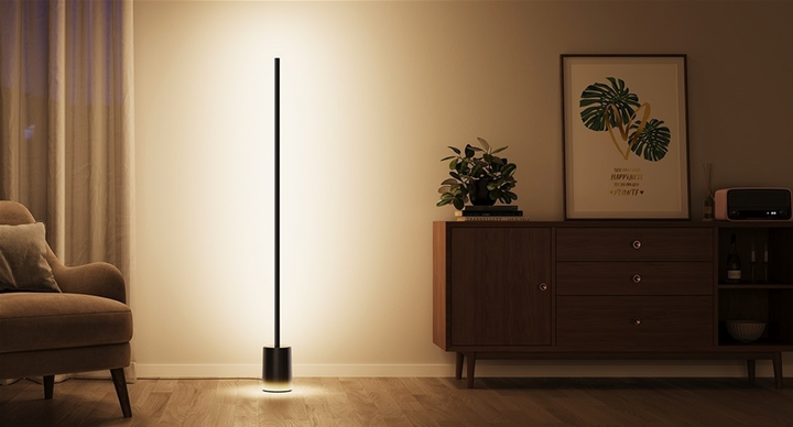 Inteligentna lampa stojąca Govee H607C Floor Lamp 2, 1725Lm, RGBICWW, WI-FI/Bluetooth Czarna (6974316999898) - obraz 7