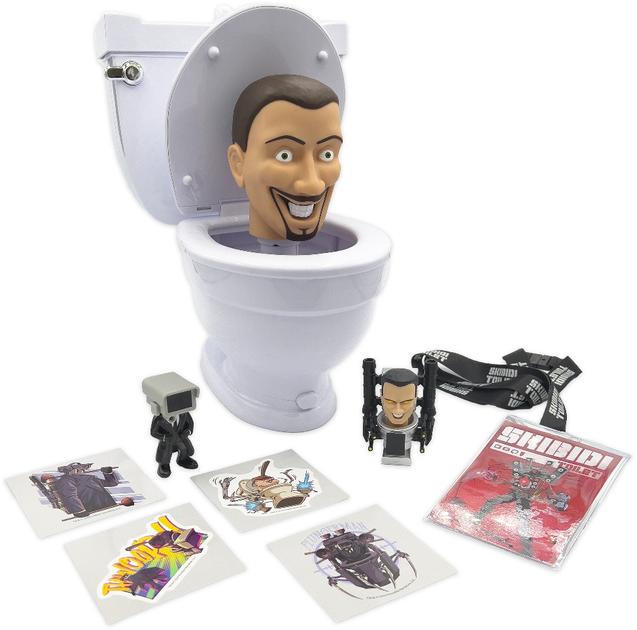 Zabawka w zestawie z akcesoriami Skibidi Toilet Mystery Surprise Toilet (1330) (810054665472) - obraz 6