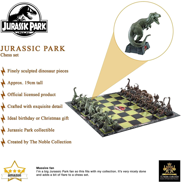 Szachy Noble JURASSIC PARK (Park Jurajski) (849421007133) - obraz 3