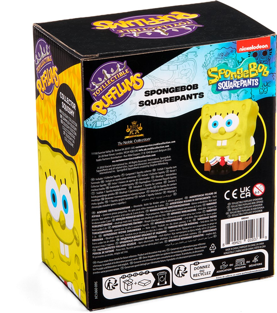 Zabawka antystresowa The Noble Collection SPONGEBOB SQUAREPANTS - Pufflums squish (SpongeBob) 18,5 cm (849421010379) - obraz 8