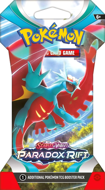 Колекційна карткова гра Pokemon: Paradox Rift (Cardboard Cover), бустер пак (1шт) (820650854002) - зображення 1