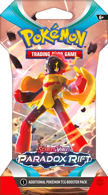 Колекційна карткова гра Pokemon: Paradox Rift (Cardboard Cover), бустер пак (1шт) (820650854002) - зображення 2