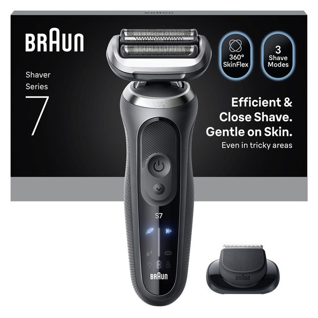Golarka elektryczna Braun Series 7 72-G1200S szara (8700216645430) - obraz 1