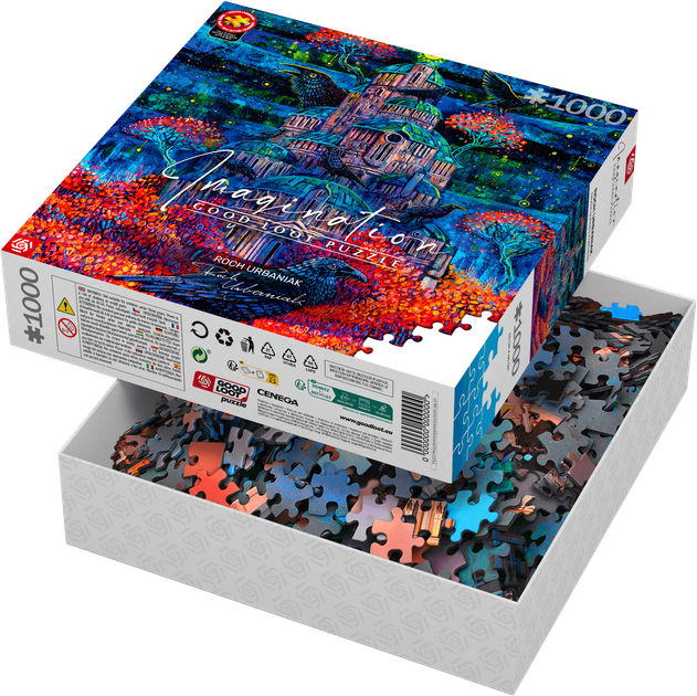 Puzzle Good Loot Imagination Roch Urbaniak Twierdza Pani Kruków 1000 elementów (5908305249764) - obraz 5