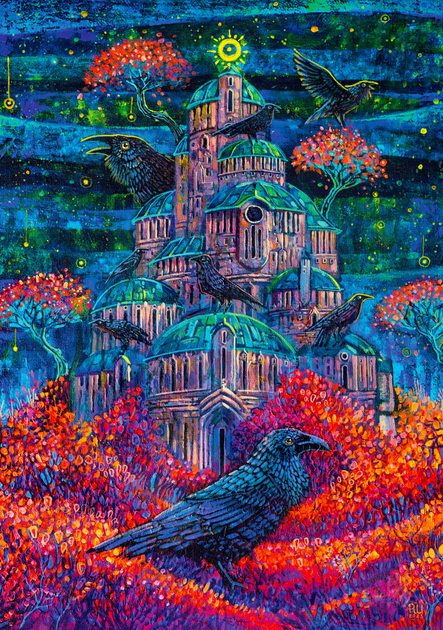 Puzzle Good Loot Imagination Roch Urbaniak Twierdza Pani Kruków 1000 elementów (5908305249764) - obraz 6
